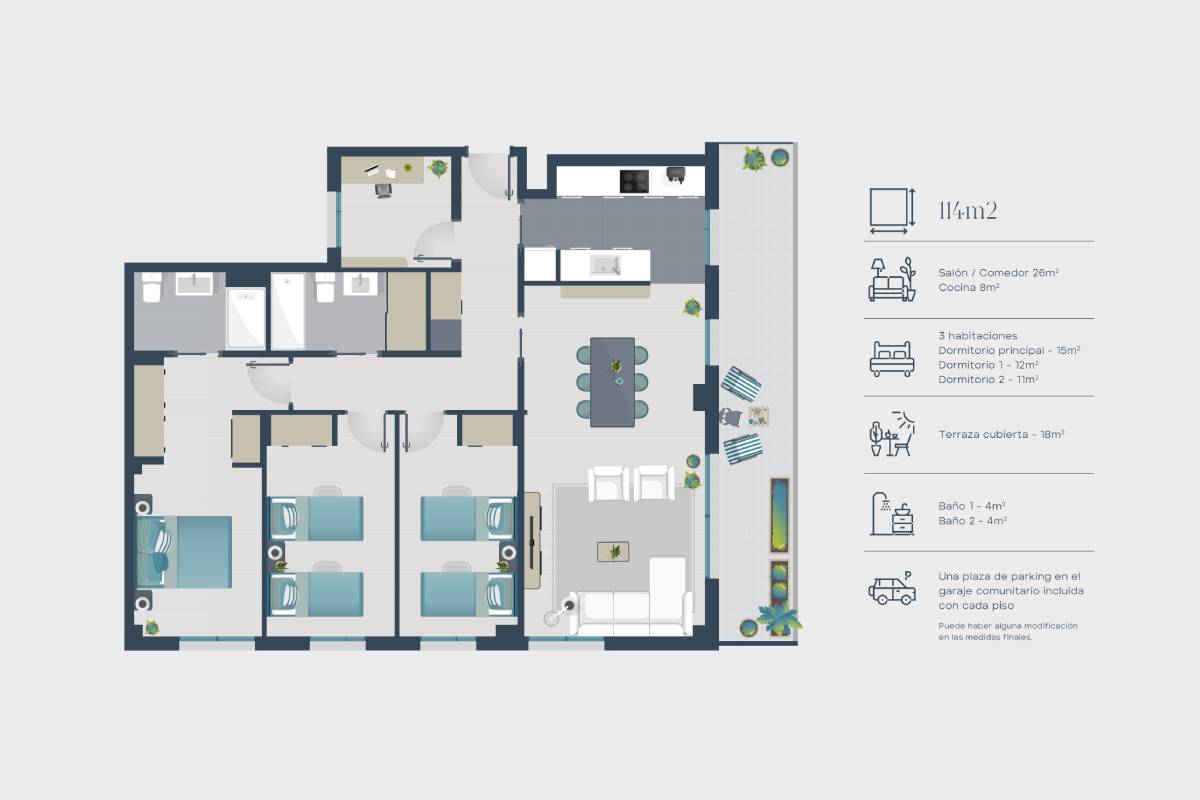 Mapa estructura vivienda | Zona Franca | Vila Bonaplata 